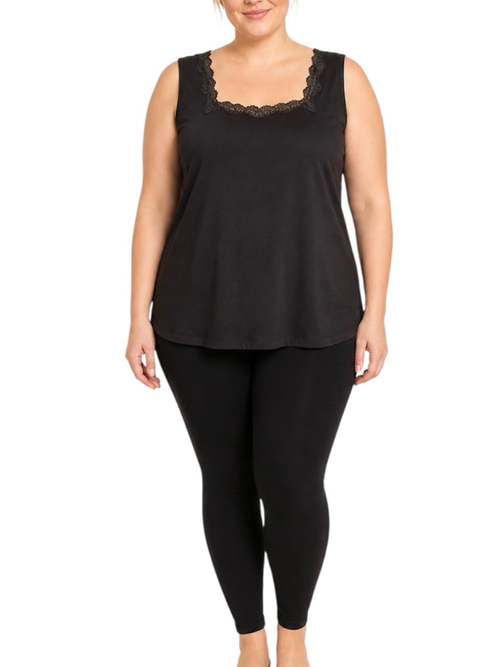 Lane Bryant Relaxed Fit Brown Tank (Size: 26W/28W)